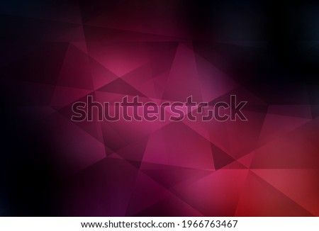 Dark Pink vector gradient triangles texture. A sample with polygonal shapes. Textured pattern for your backgrounds.