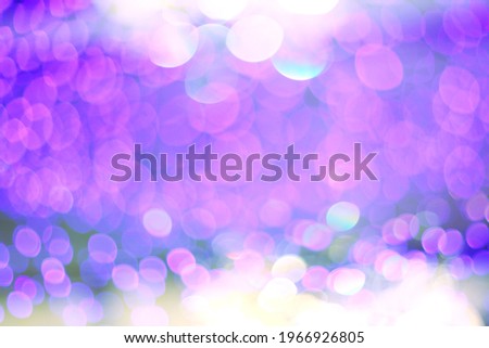 Soft focus brur abstract blinking illumination ultraviolet horizontal background. 