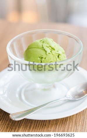 Ice cream green tea