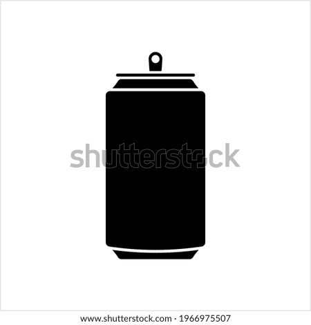 Soda Can Icon, Tin Can, Beer Can Icon, Cold Drink Can Icon Vector Art Illustration