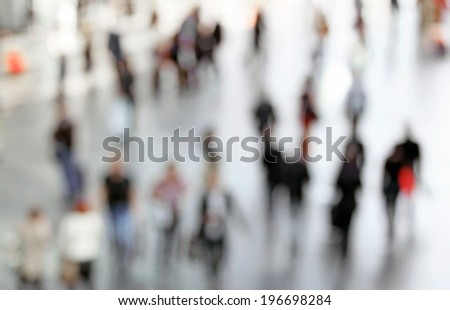People background, intentionally blurred post production