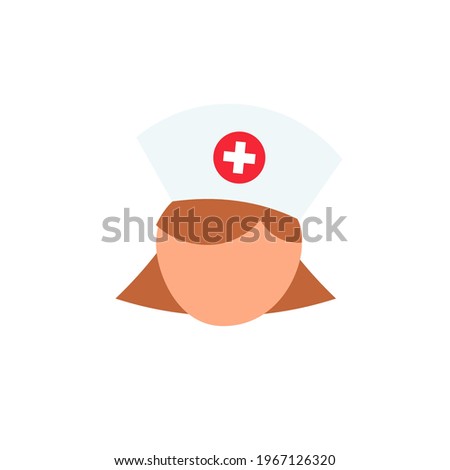Nurse simple icon. Clipart image isolated on white background