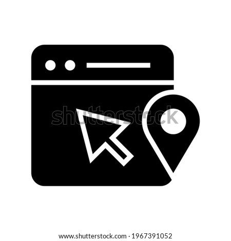 location services icon or logo isolated sign symbol vector illustration - high quality black style vector icons
