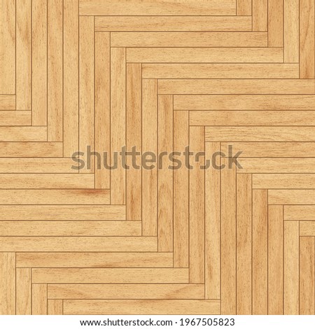 Wooden parquet floor planks. Seamless herringbone style wood texture