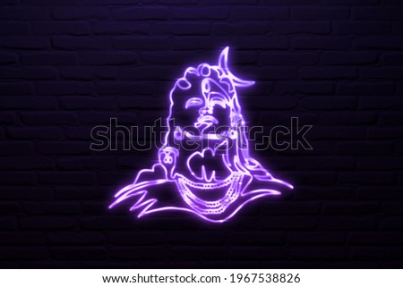 3d glowing shiva images isolated dark background