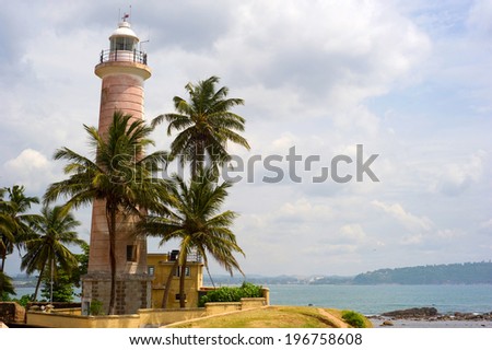 Lighthouse in Galle. Sri Lanka