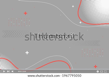 abstract vector thumbnail for videos