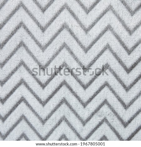 Grey Chevron Plush Blanket Texture