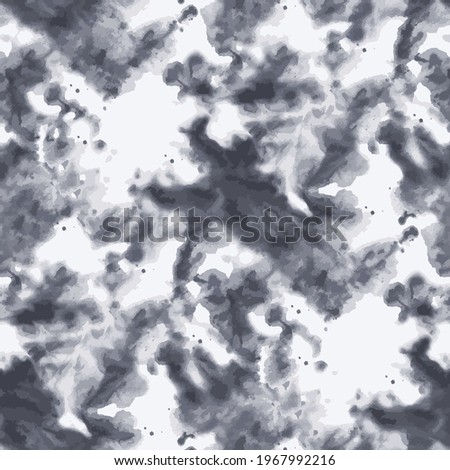 Abstract tie dye black and white and grey shades in abstract cloud style Royalty-Free Stock Photo #1967992216