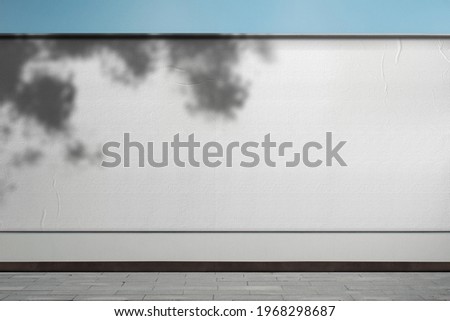 Blank street billboard mockup signboard frame advertising