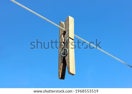clothespin, blue, sky , object, housewife 