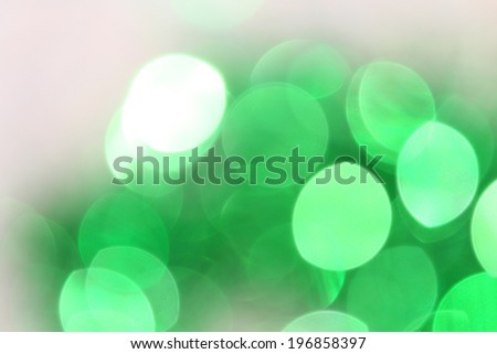 Bokeh green lights