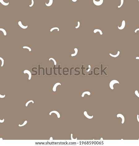 abstract seamless vector pattern white arches beige background