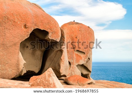 Remarkable Rocks viewed towads the ocean, Kangaroo Island, South Australia