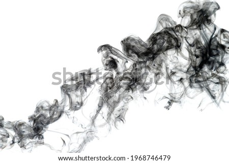 Smoke on a white background. Abstraction