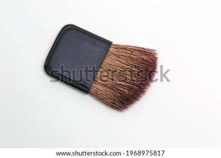 Make up brush stock photo isolated on white background.