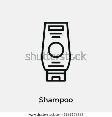 shampoo icon vector. Linear style sign for mobile concept and web design. shampoo symbol illustration. Pixel vector graphics - Vector.