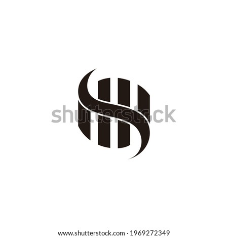 abstract curves stripes object dimensional flat geometric vector