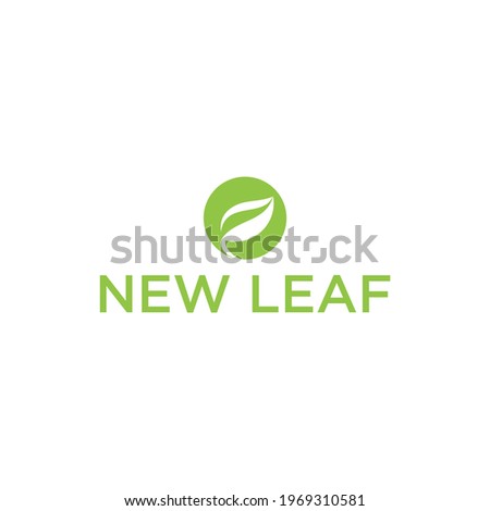 new leaf logo design for green natural vector illustration