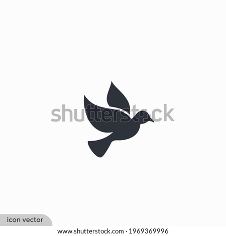 bird icon vector illustration simple design element