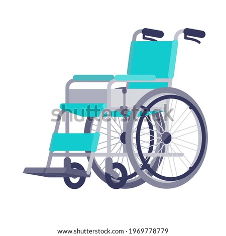 wheelchair. Normal type and self-propelled type.Vector illustration that is easy to edit.
