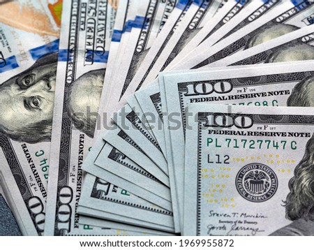 background of 100 dollar bills