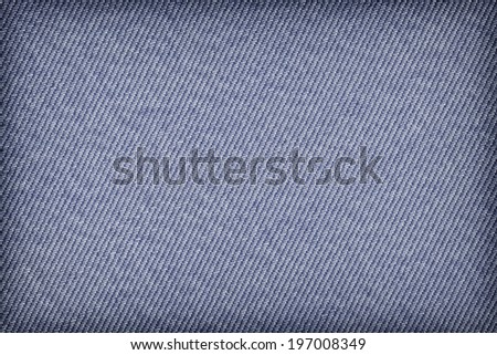 Photograph of Cotton denim fabric vignette texture sample