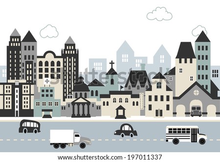 City illustration C