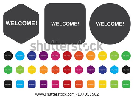 Welcome button