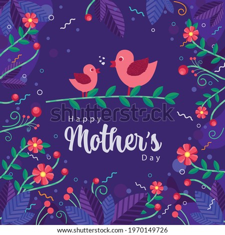 Happy Mother's Day Love Illustration