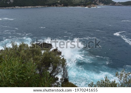 It takes years for storms to take place in the Ionian sea, luckily I had the photo camera when the time was right. I was able to see the big waves crushing on the rocky shore of Corfu island.
