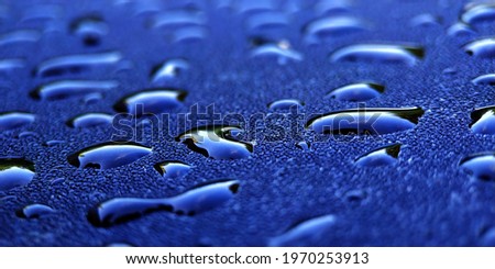Close up of morning dew with blurred abstract background
