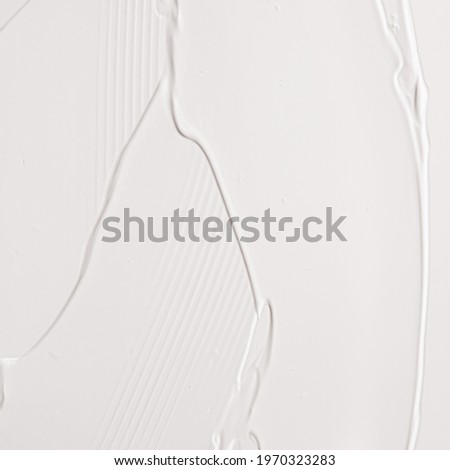 Skincare cosmetics and cream product texture or antibacterial liquid soap for hand washing for virus protection and hygiene, holiday flatlay design or abstract wall art and paint strokes. Royalty-Free Stock Photo #1970323283