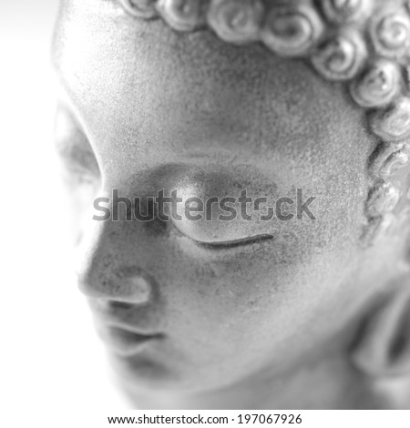  Buddha golden sculpture, isolated on white