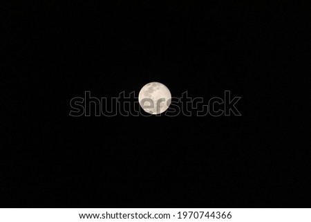 full moon in a dark night