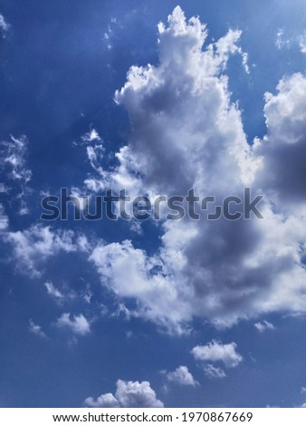 Dark Grey Cumulonimbus clouds appeared in the sky