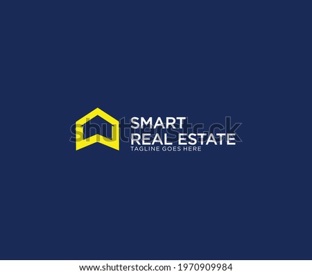 Real Estate Apartment Building Logo Business Chart Logo design Urban City Royalty-Free Stock Photo #1970909984