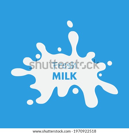 Milk splash vector illustration abstract background