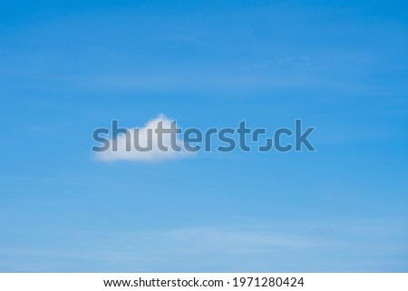 Beautiful clearly deep blue sky with white cloud in a sunny day