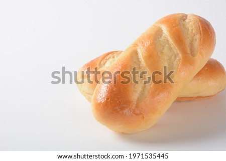 French baguette. Fresh mini baguettes with crispy Golden crust 