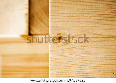 Wooden geometrical pieces - details and texture 