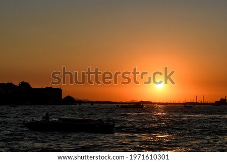 sunset at sea, beautiful photo digital picture