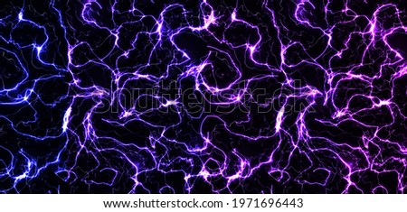 Galaxy abstract gradient pattern, Milky Way, electrical discharges, fractal texture, neural network backdrop, electricity explosion power, lightning energy background, magic pattern. Royalty-Free Stock Photo #1971696443