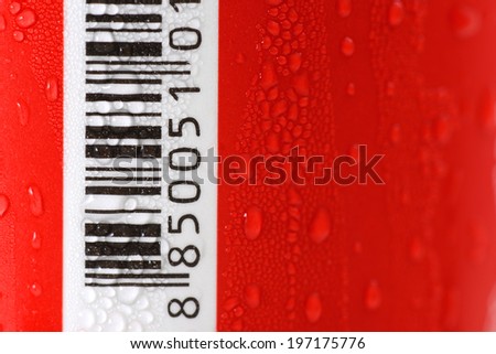 ice glass with barcode