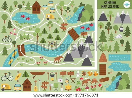 MAP-OF-THE-FOREST Stock Vector Images - Avopix.com