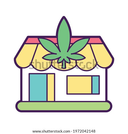 Isolated natural medicine house icon