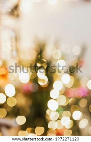 Blurry colorful Christmas bokeh light