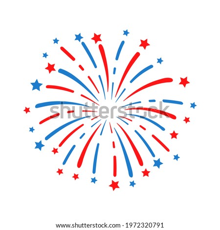 The 4 th of july. American flag fireworks. For celebrating America's Independence Day