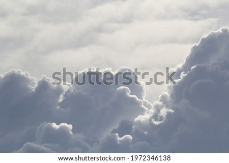 A picture of heavenly thunderclouds clearing away after rain