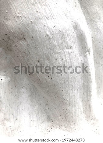 Sculpture close up White-grey background